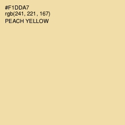 #F1DDA7 - Peach Yellow Color Image
